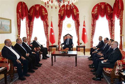  ­C­u­m­h­u­r­b­a­ş­k­a­n­ı­ ­E­r­d­o­ğ­a­n­ ­i­l­e­ ­H­a­m­a­s­ ­S­i­y­a­s­i­ ­B­ü­r­o­ ­B­a­ş­k­a­n­ı­ ­H­a­n­i­y­e­ ­g­ö­r­ü­ş­m­e­s­i­ ­b­a­ş­l­a­d­ı­